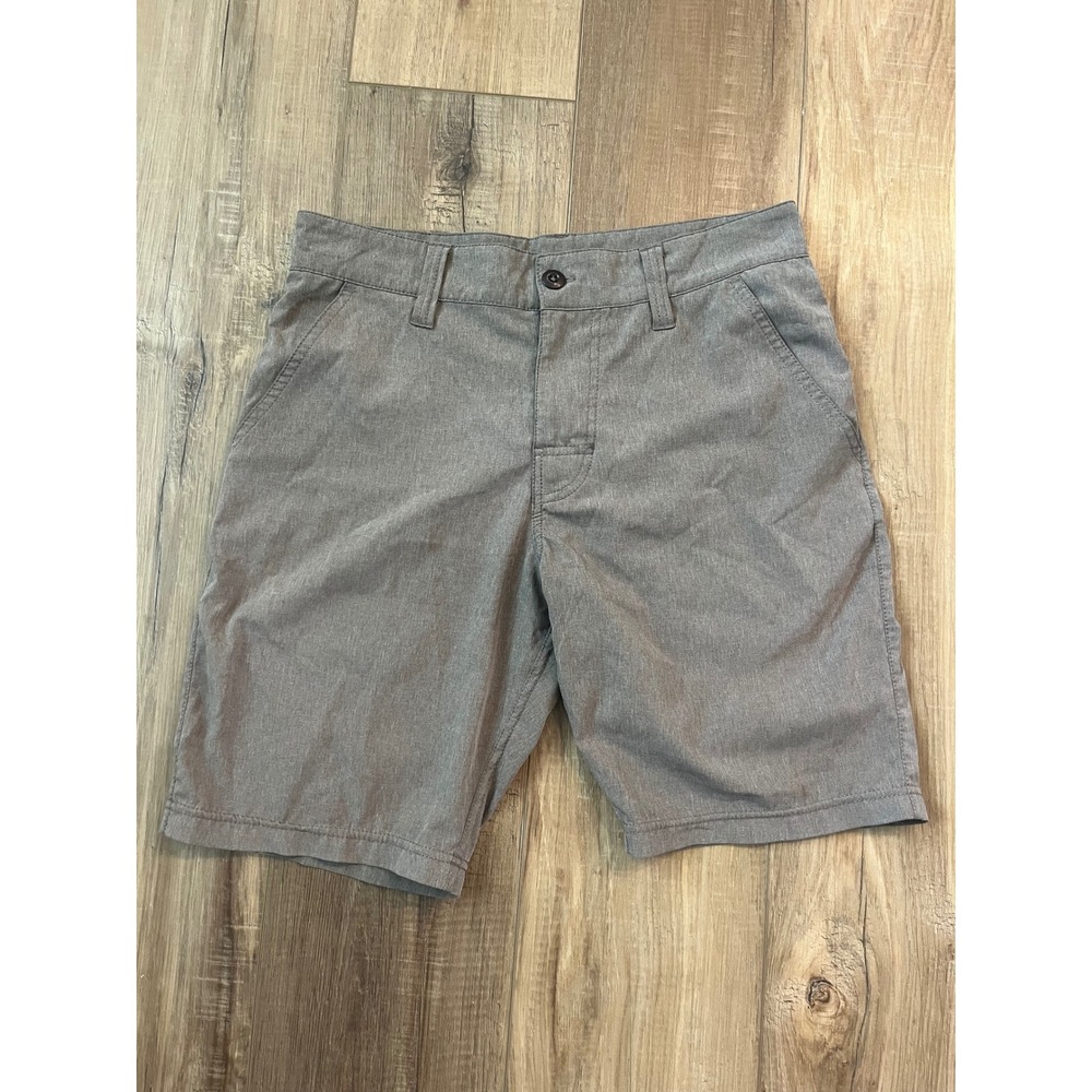 Prana‎ Meritt Hybrid Hiking Shorts Mens 28 Heather Grey Brown Stretch Outdoor